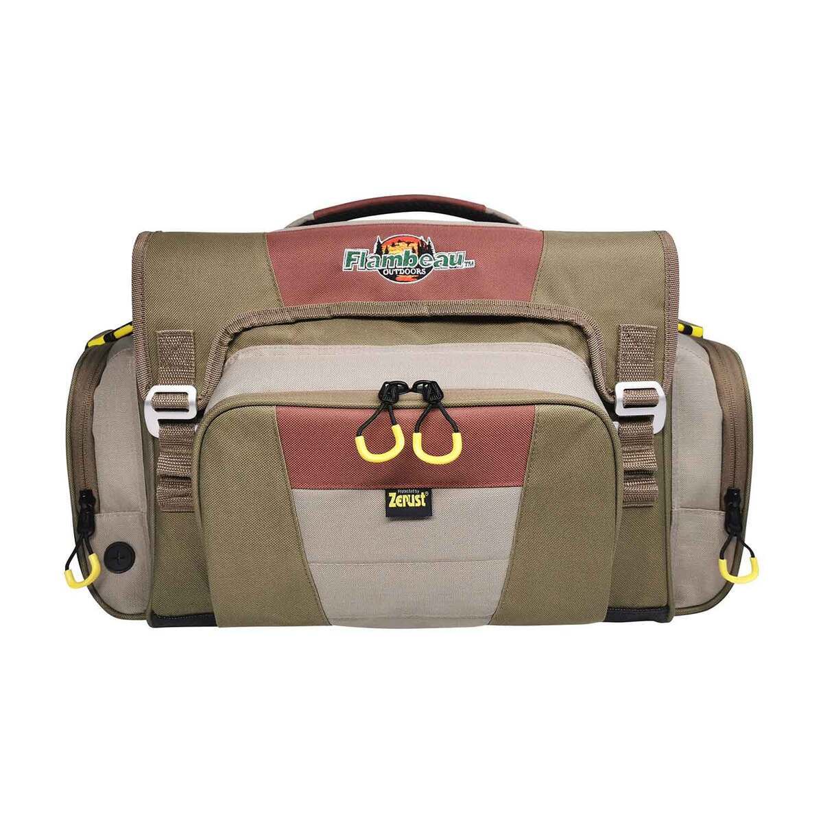 Flambeau Heritage Soft Tackle Bag - Brown/Beige/Red, Size 4007 - Brown/Beige/Red 4007 Flambeau Heritage Soft Tackle Bag - Brown/Beige/Red, Size 4007 - Brown/Beige/Red 4007