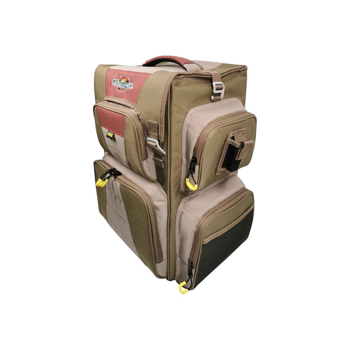 Flambeau Heritage Tackle Backpack - Brown/Beige/Red, Size 5007 - Brown/Beige/Red 5007 Flambeau Heritage Tackle Backpack - Brown/Beige/Red, Size 5007 - Brown/Beige/Red 5007