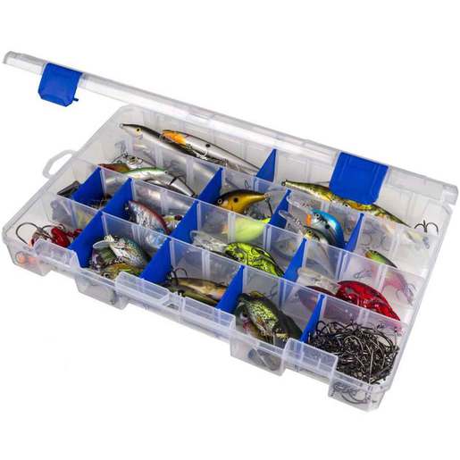 Flambeau Tuff Trainer Tackle Utility Box – Clear/Blue