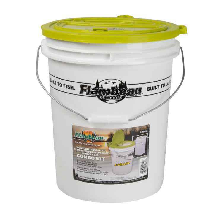 Flambeau Insulated Lid Bait Bucket - 5 gallon Flambeau Insulated Lid Bait Bucket - 5 gallon