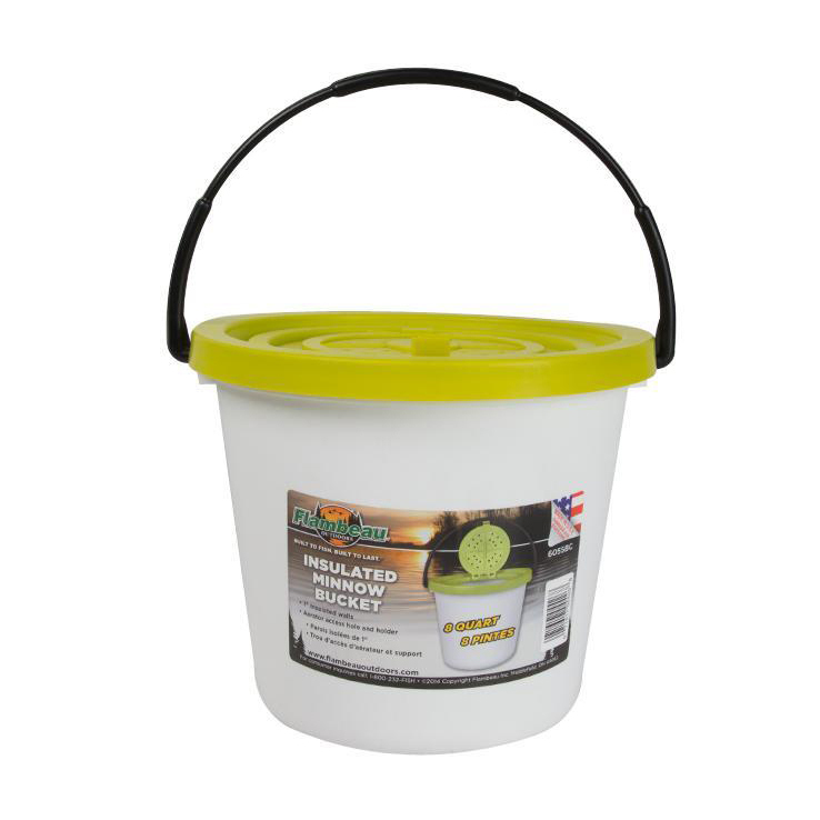 Flambeau Insulated Minnow Bucket - 8 Quart Flambeau Insulated Minnow Bucket - 8 Quart