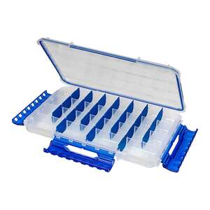 Flambeau Slim Ultimate Divided Tuff Tainer Hard Tackle Box - Blue/Clear