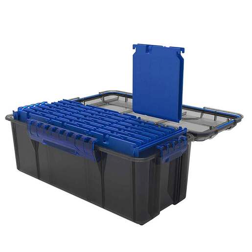 Flambeau Zerust Max Blade Krate Hard Tackle Box - Grey/Blue
