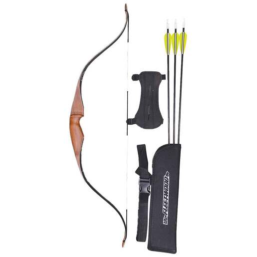 Fleetwood Lil John 10lbs Right Hand Wood Youth Recurve Bow Set – Brown