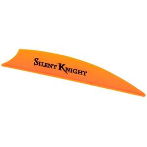 Flex Fletch Silent Knight 3in Blaze Orange Vanes - 36 Pack