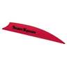 Flex Fletch Silent Knight 3in Real Red Vanes - 36 Pack - Real Red