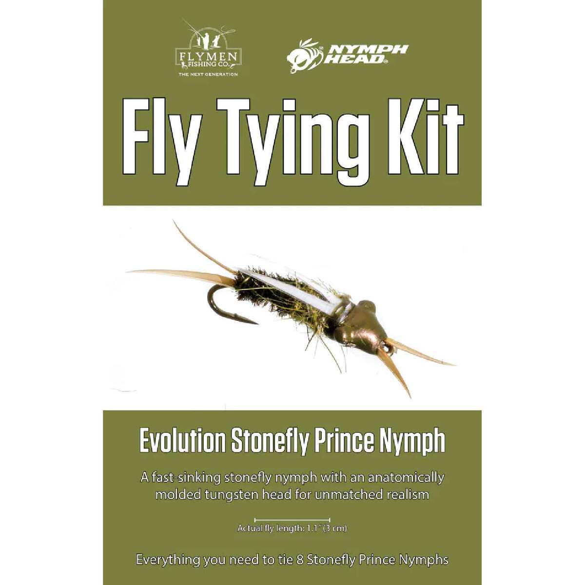 Flymen Fishing Fly Tying Kit - Evolution Stonefly Prince Nymph