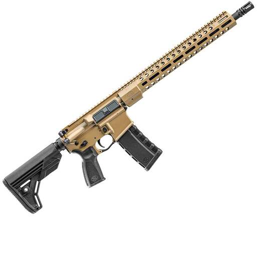 FN 15 5.56mm NATO 16in Flat Dark Earth Anodized Semi Automatic Modern Sporting Rifle - 30+1 Rounds - Tan image