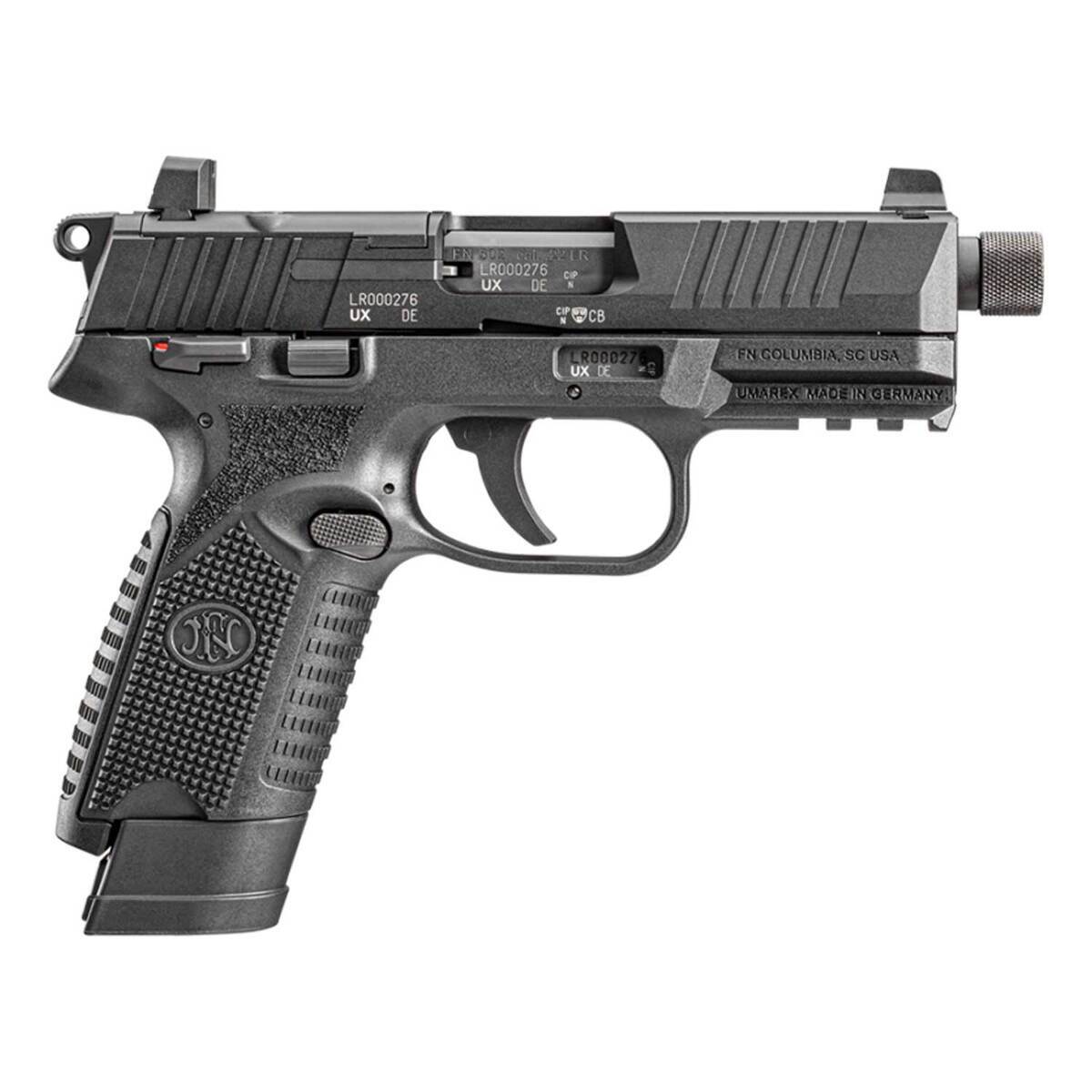 FN 502 Tactical 22 Long Rifle 4.6in Black Pistol - 15+1 Rounds - Black FN 502 Tactical 22 Long Rifle 4.6in Black Pistol - 15+1 Rounds - Black