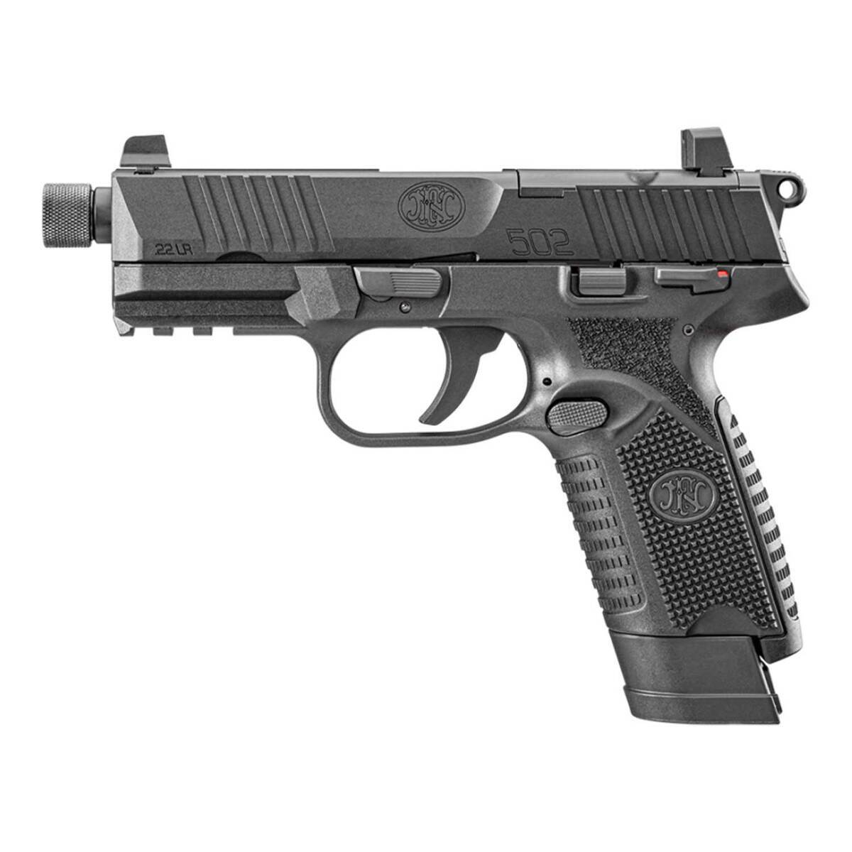 FN 502 Tactical 22 Long Rifle 4.6in Black Pistol - 15+1 Rounds - Black FN 502 Tactical 22 Long Rifle 4.6in Black Pistol - 15+1 Rounds - Black