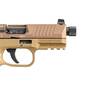 FN 502 Tactical 22 Long Rifle 4.6in Flat Dark Earth Pistol - 15+1 Rounds - Brown