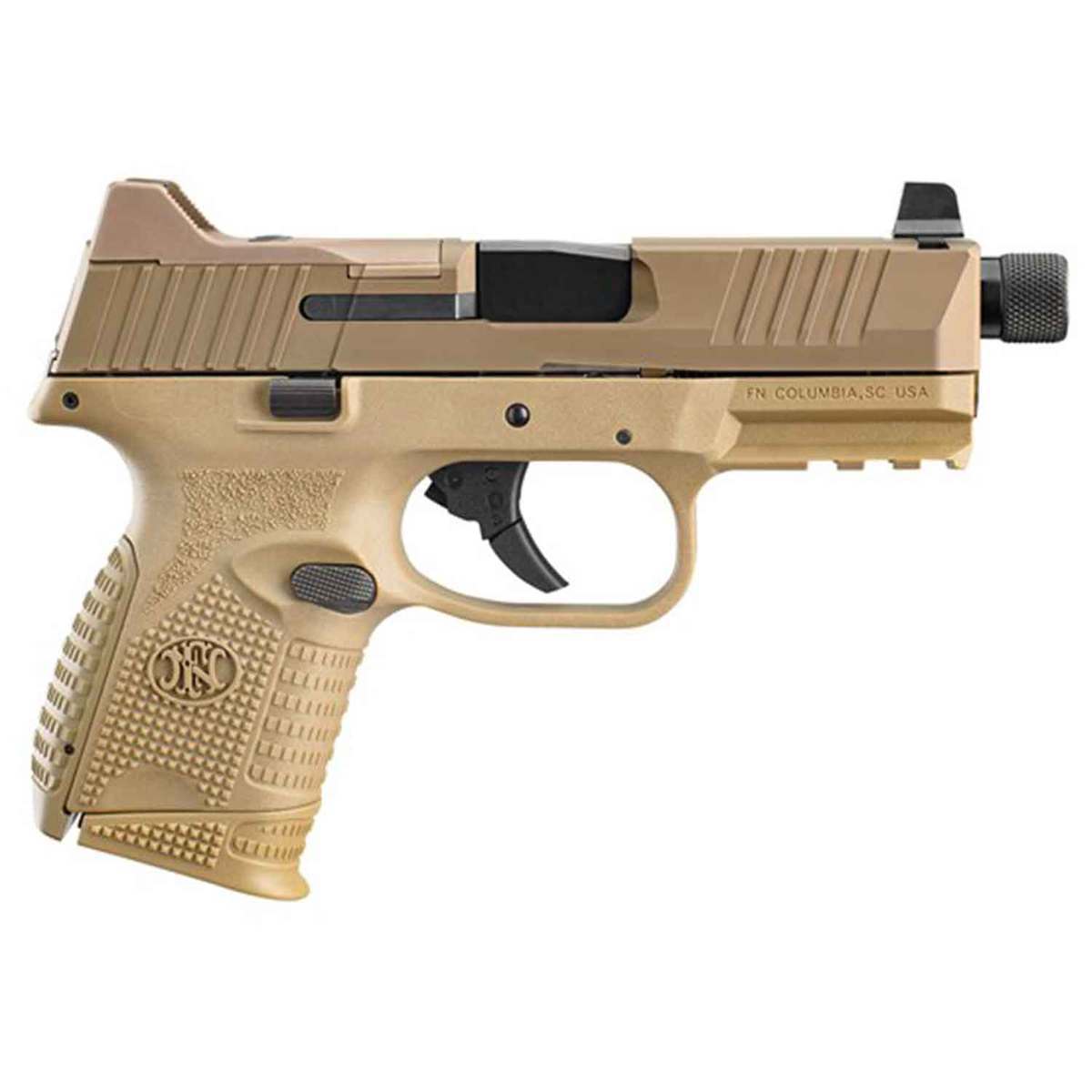 FN 509 Compact Tactical 9mm Luger 4.32in Flat Dark Earth Pistol - 10+1 Rounds - FDE FN 509 Compact Tactical 9mm Luger 4.32in Flat Dark Earth Pistol - 10+1 Rounds - FDE