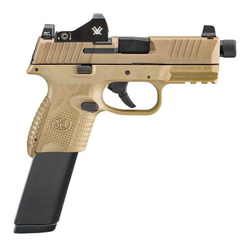 FN 509 Compact Tactical Vortex Viper 9mm Luger 4.32in FDE Pistol - 24+1 Rounds - Brown image