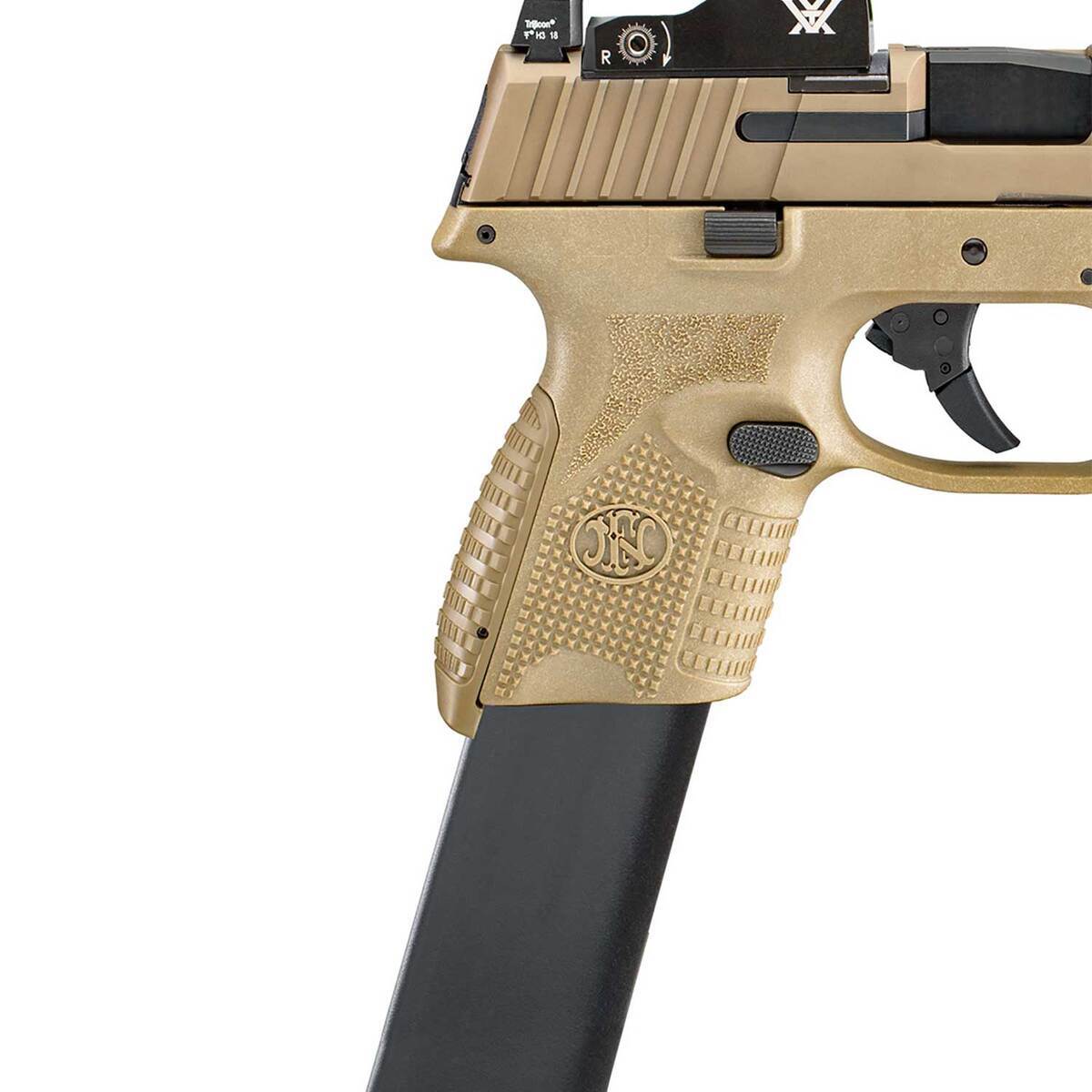 FN 509 Compact Tactical Vortex Viper 9mm Luger 4.32in FDE Pistol - 24+1 Rounds - Brown FN 509 Compact Tactical Vortex Viper 9mm Luger 4.32in FDE Pistol - 24+1 Rounds - Brown