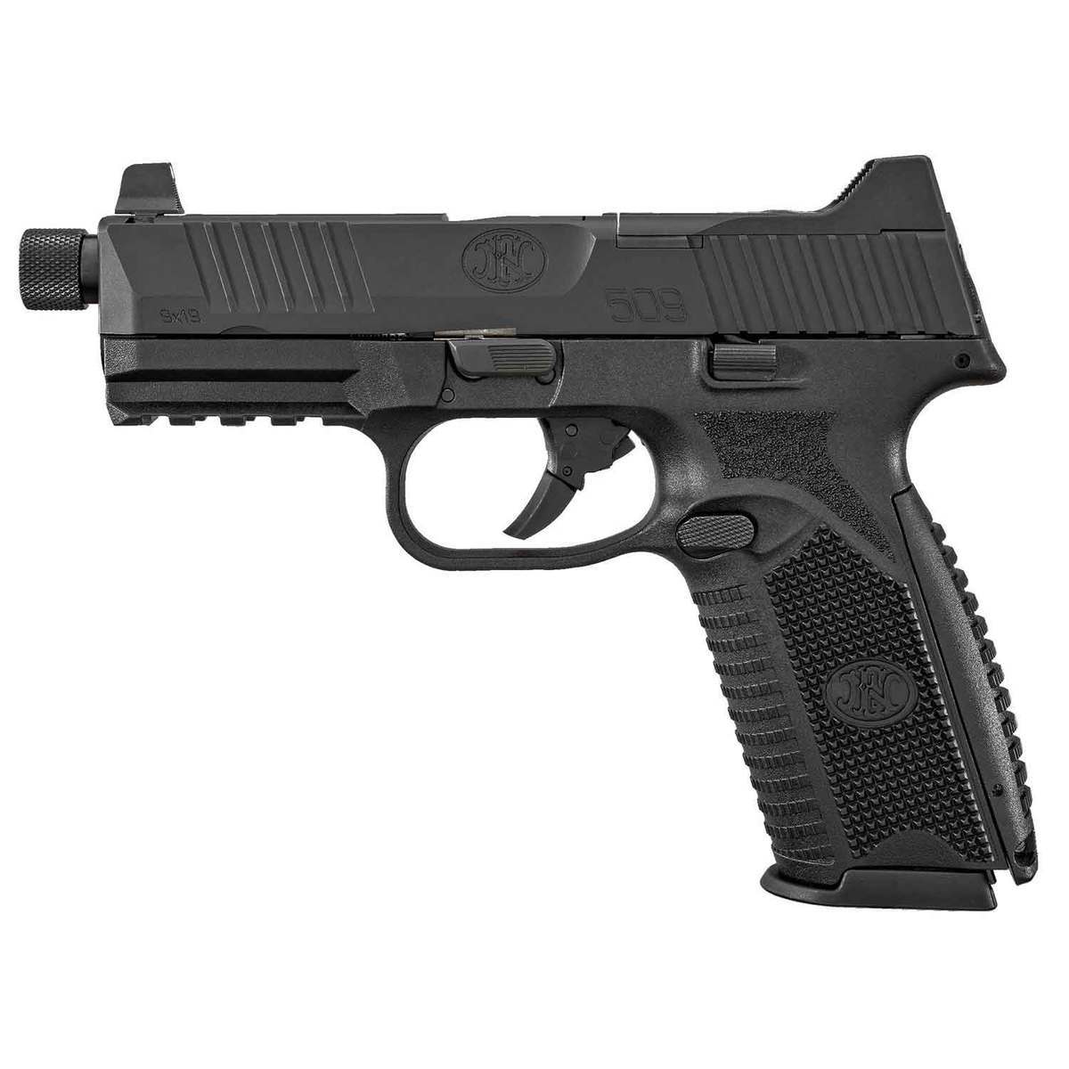 FN 509 Tactical with Threaded Barrel 9mm Luger 4.5in Black Pistol - 10+1 Rounds FN 509 Tactical with Threaded Barrel 9mm Luger 4.5in Black Pistol - 10+1 Rounds