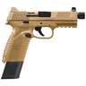 FN 510 Tactical 10mm Auto 4.7in FDE Pistol - 22+1 Rounds  - Tan