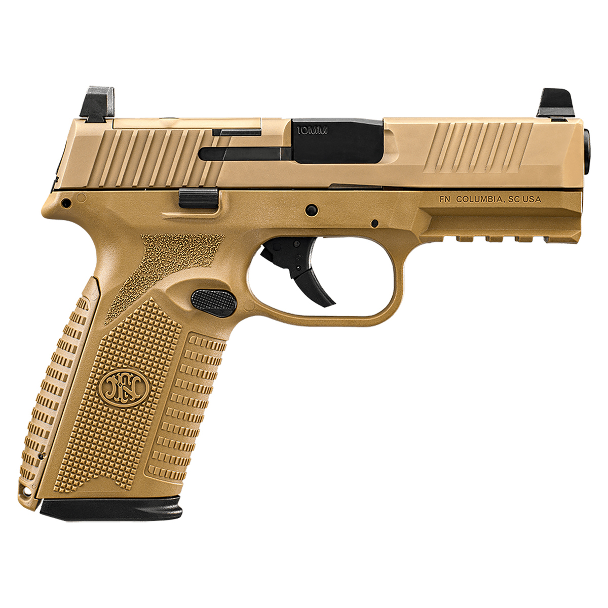 FN 545 45 Auto (ACP) 4.7in FDE Cerakote Pistol - 10+1 Rounds - Tan FN 545 45 Auto (ACP) 4.7in FDE Cerakote Pistol - 10+1 Rounds - Tan