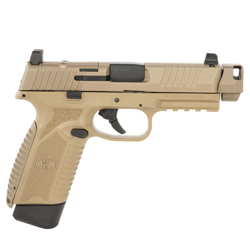 FN 545 MRD 45 Auto (ACP) 4in Flat Dark Earth Pistol - 15+1 Rounds - Tan