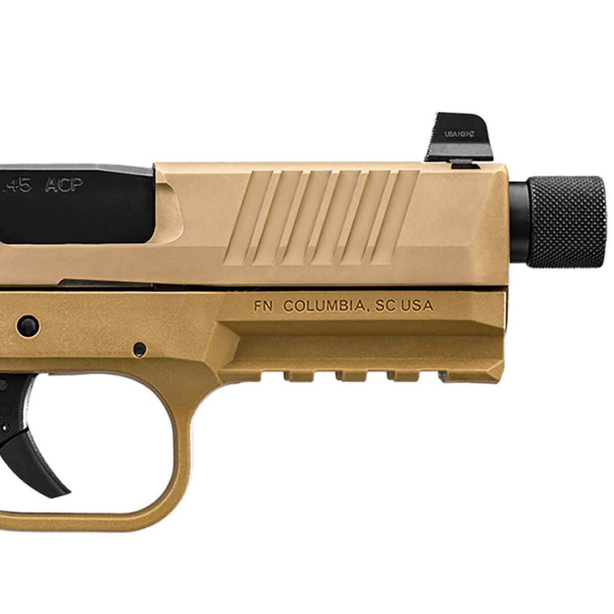 FN 545 Tactical 45 Auto (ACP) 4.7in FDE Pistol - 18+1 Rounds - Tan FN 545 Tactical 45 Auto (ACP) 4.7in FDE Pistol - 18+1 Rounds - Tan