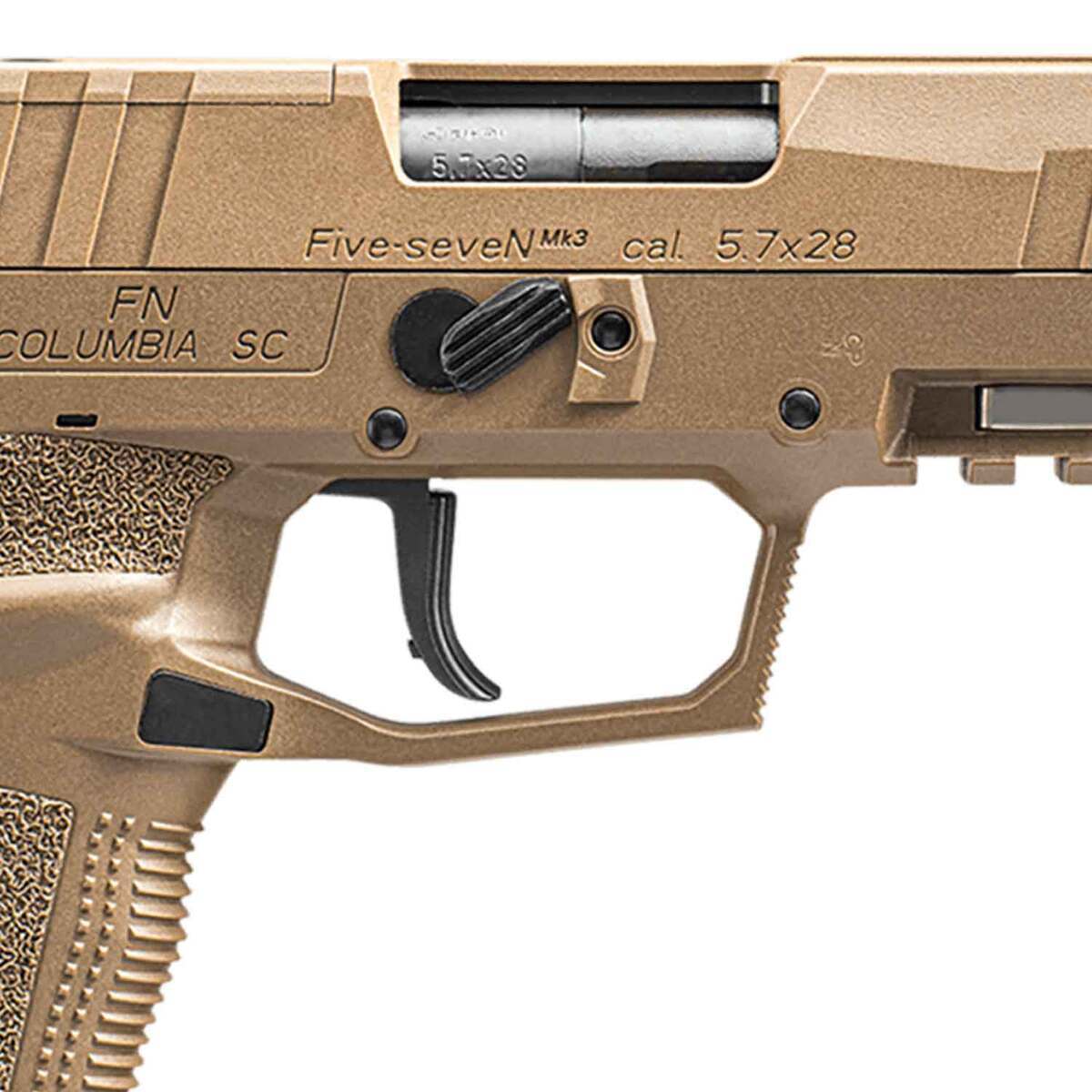 FN Five-seveN MRD 5.7x28mm 4.8in FDE Pistol - 10+1 Rounds - Tan FN Five-seveN MRD 5.7x28mm 4.8in FDE Pistol - 10+1 Rounds - Tan