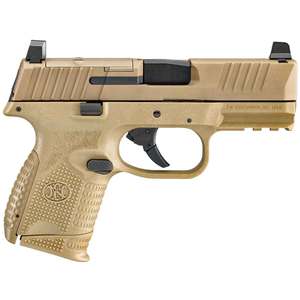FN FN 509 Compact 9mm Luger 3.7in FDE/Black Pistol - 15+1 Rounds
