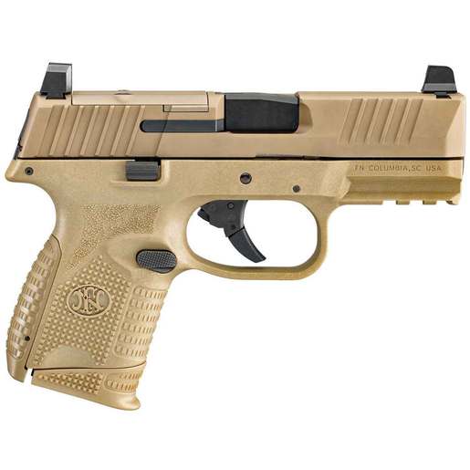 FN FN 509 Compact 9mm Luger 3.7in FDE/Black Pistol - 15+1 Rounds - Tan Compact image