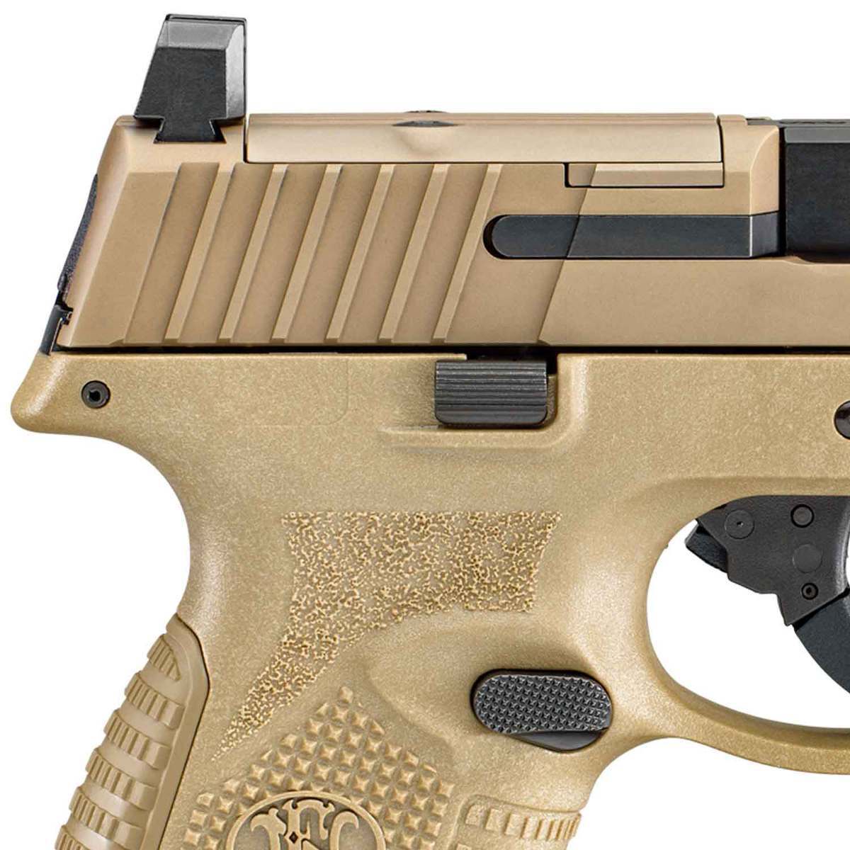 FN FN 509 Compact 9mm Luger 3.7in FDE/Black Pistol - 15+1 Rounds - Tan FN FN 509 Compact 9mm Luger 3.7in FDE/Black Pistol - 15+1 Rounds - Tan