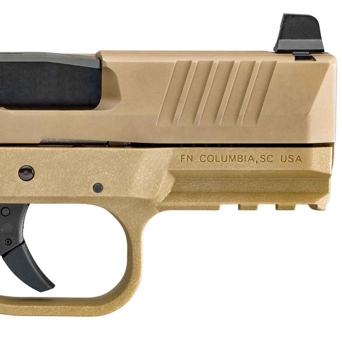 FN FN 509 Compact 9mm Luger 3.7in FDE/Black Pistol - 15+1 Rounds - Tan FN FN 509 Compact 9mm Luger 3.7in FDE/Black Pistol - 15+1 Rounds - Tan