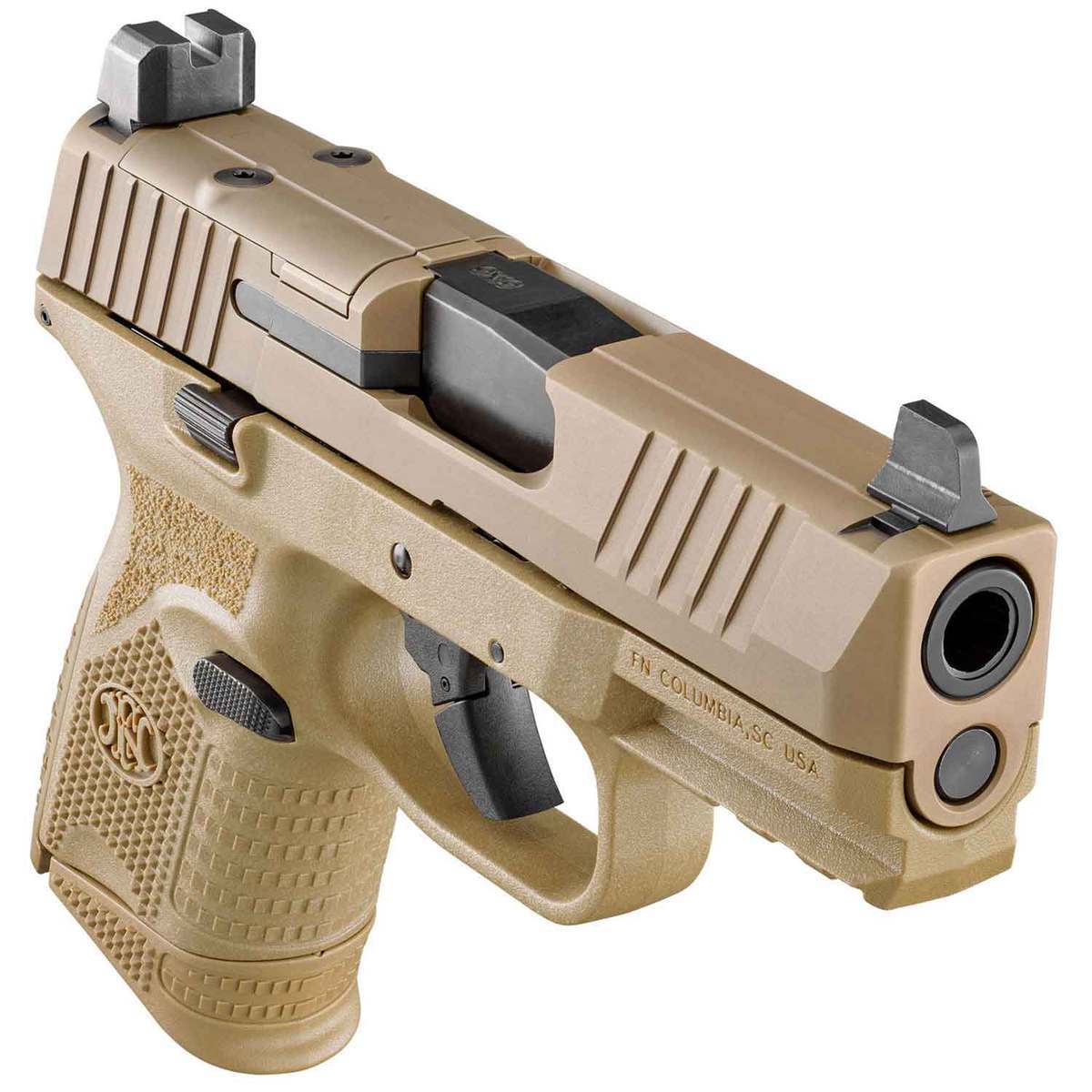 FN FN 509 Compact 9mm Luger 3.7in FDE/Black Pistol - 15+1 Rounds - Tan FN FN 509 Compact 9mm Luger 3.7in FDE/Black Pistol - 15+1 Rounds - Tan