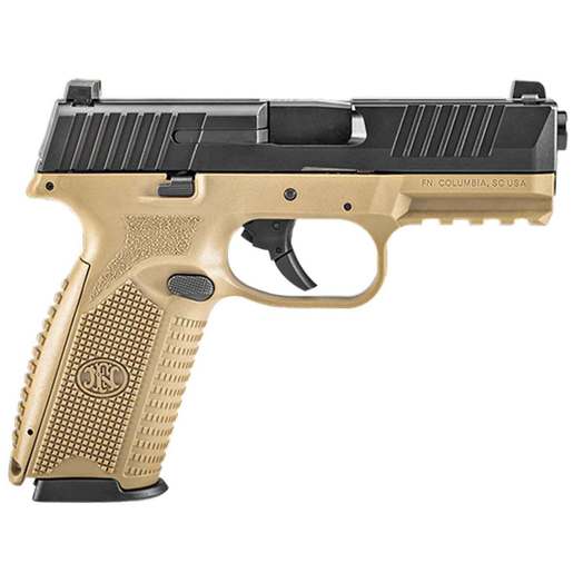 FN FN 509 Double Action 9mm Luger 4in Black/FDE Pistol - 17+1 Rounds - Tan image