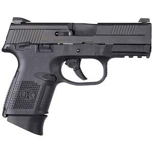 FN FNS-40 Compact MS w/ Fixed 3-Dot Night Sights 40 S&W 3.6in Black Pistol - 14+1 Rounds