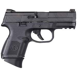FN FNS-40 40 S&W 3.6in Matte Fixed 3-Dot Green Tritium Night Sight Compact Pistol - 10+1 Rounds