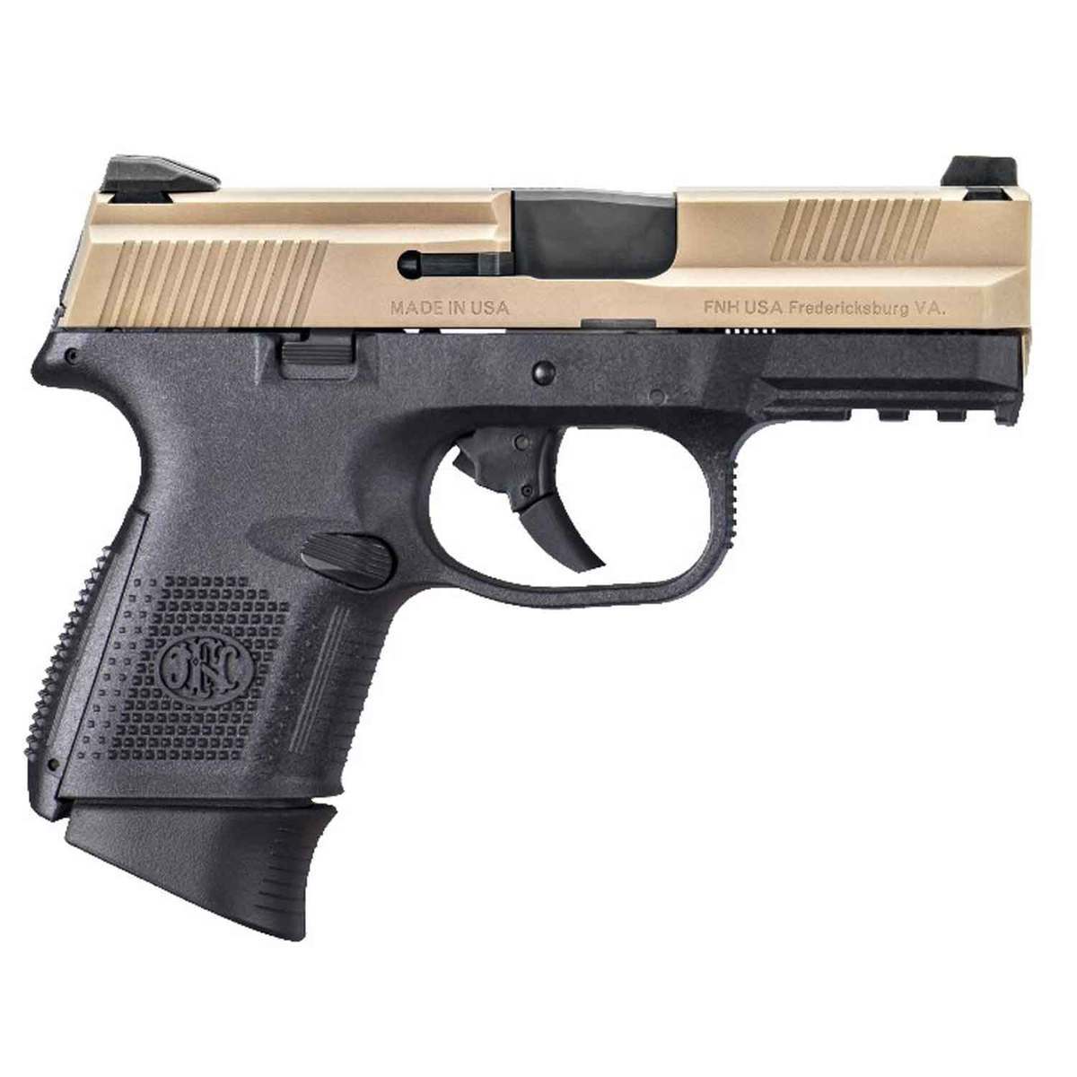 FN FNS-9C 9mm Luger 3.6in FDE/Black Pistol - 12+1 Rounds | Sportsman's ...