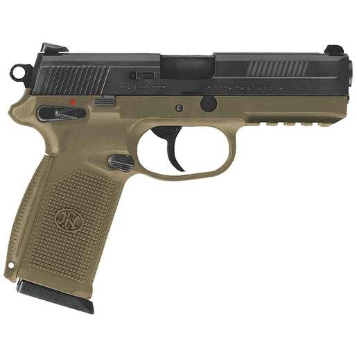 FN FNX-45 45 Auto (ACP) 4.5in Blackened Stainless Pistol - 10+1 Rounds - Tan image