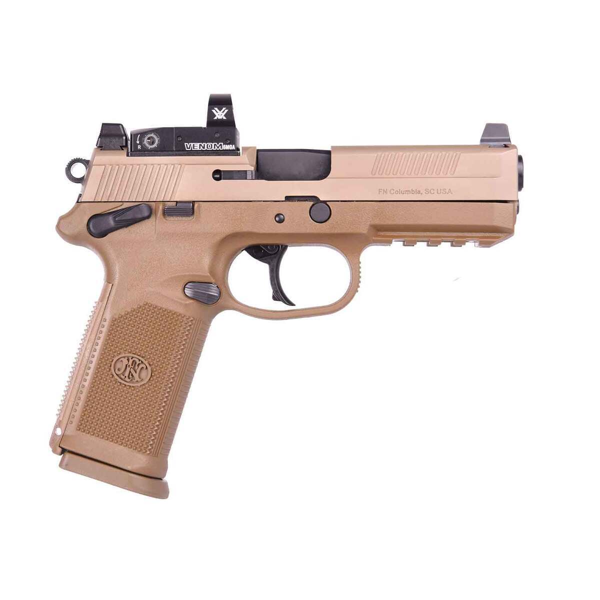 FN FNX-45 Tactical 45 Auto (ACP) 5.3in FDE Pistol - 10+1 Rounds - Tan FN FNX-45 Tactical 45 Auto (ACP) 5.3in FDE Pistol - 10+1 Rounds - Tan
