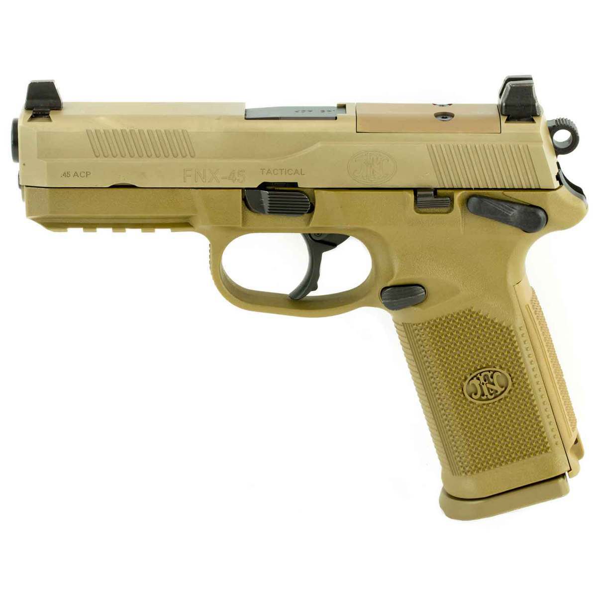 FN FNX-45 Tactical 45 Auto (ACP) FDE Pistol - 10+1 Rounds FN FNX-45 Tactical 45 Auto (ACP) FDE Pistol - 10+1 Rounds