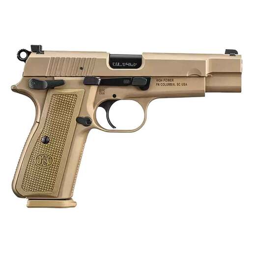 FN Herstal High Power 9mm Luger 4.7in PVD Pistol - 17+1 Rounds - Tan image