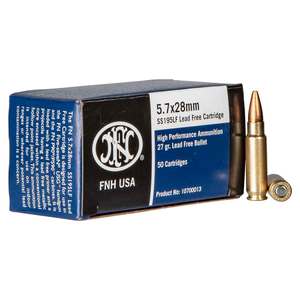 FN High Performance 5.7x28mm 27gr LFHP Handgun Ammo -  50 Rounds