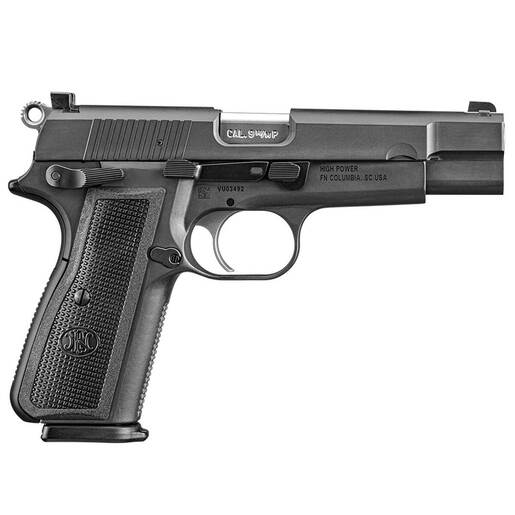 FN High Power 9mm 4.7in Black Pistol - 10+1 Rounds - Black image