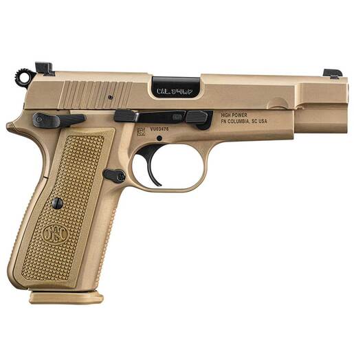 FN High Power 9mm 4.7in FDE Pistol - 10+1 Rounds - Tan image