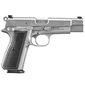 FN High Power 9mm 4.7in Stainless Steel Pistol - 10+1 Rounds