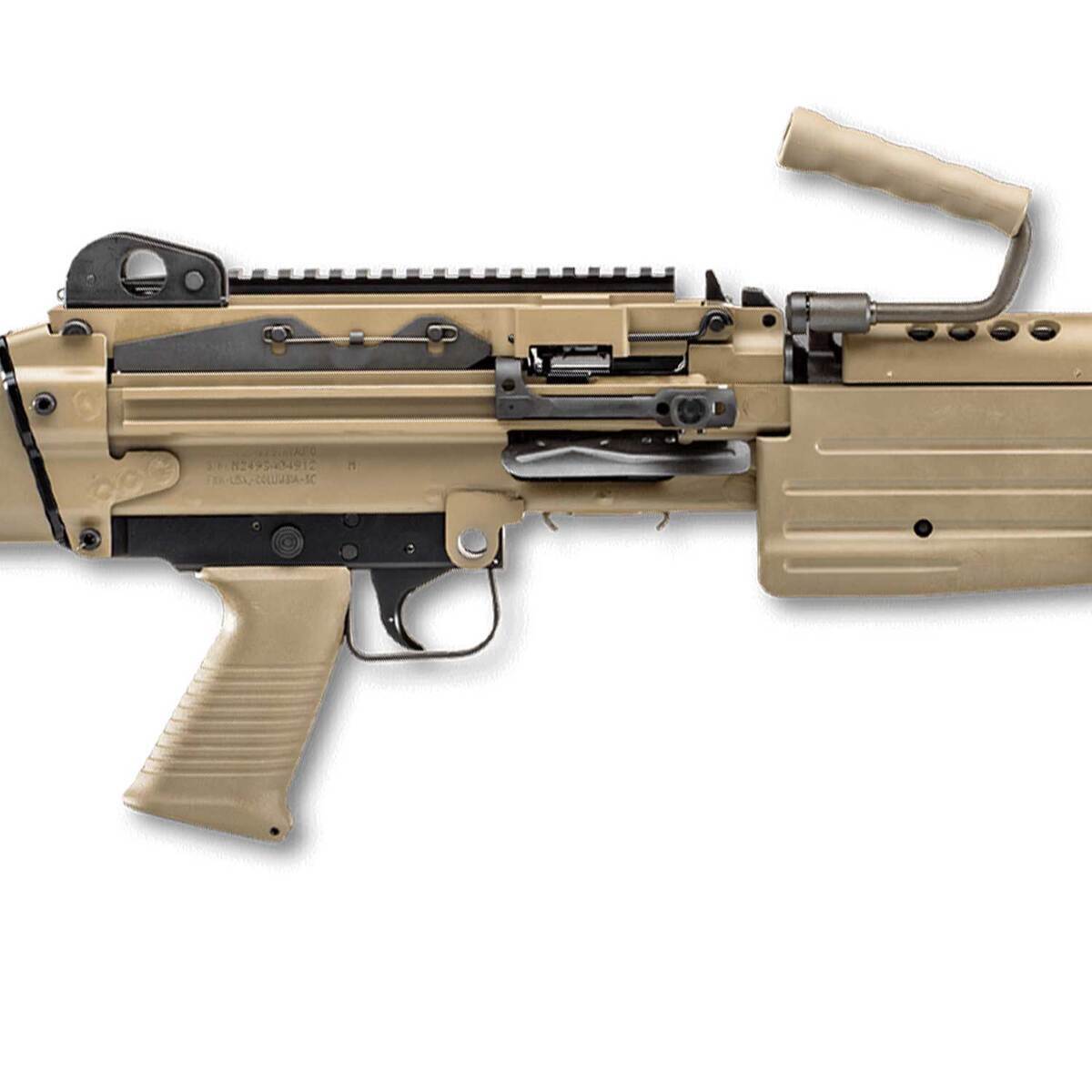 FN M249S 5.56mm NATO 18.5in FDE Anodized Semi Automatic Modern Sporting ...