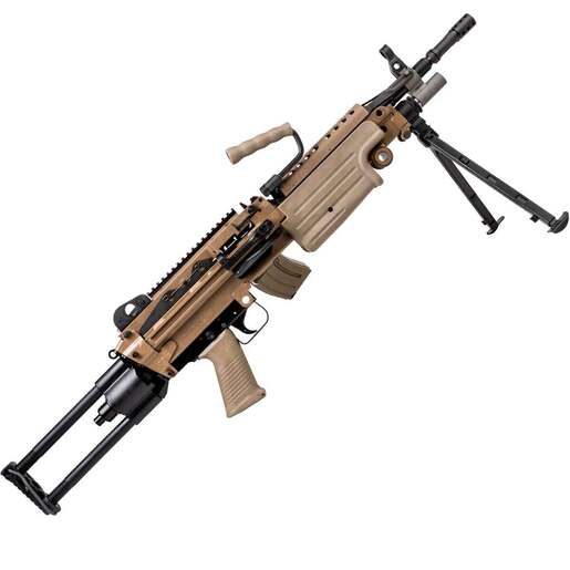Fn FN M249S PARA 5.56mm NATO 16.1in Matte FDE Semi Automatic Modern Sporting Rifle - 30+1 Rounds - Brown