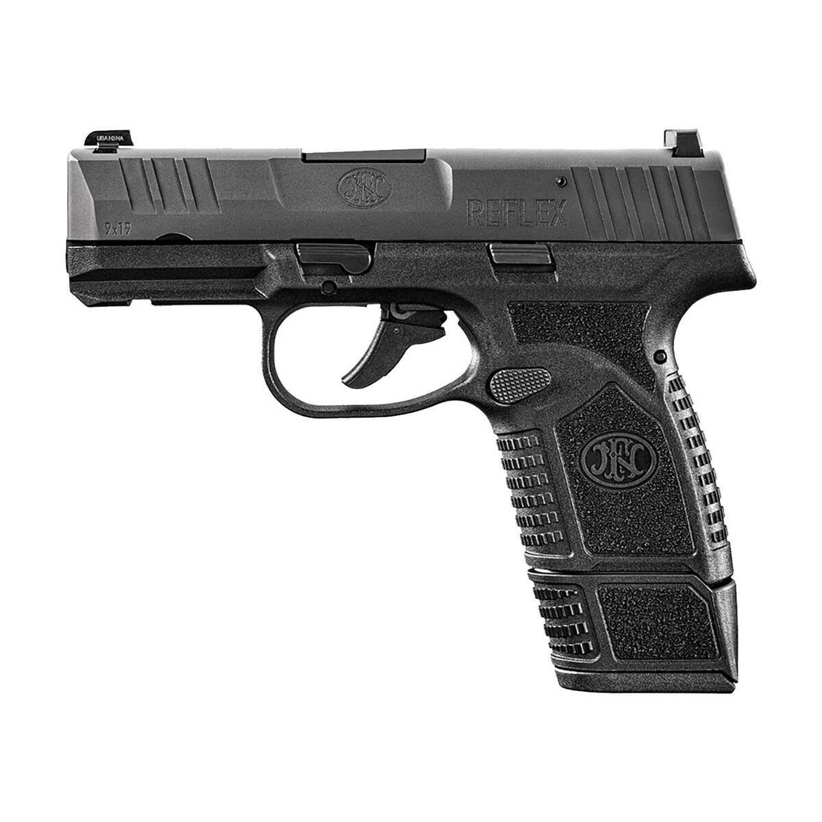 FN Reflex 9mm Luger 3.3in Black Pistol - 15+1 Rounds - Black FN Reflex 9mm Luger 3.3in Black Pistol - 15+1 Rounds - Black