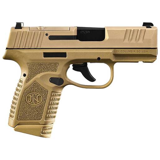 FN Reflex MRD 9mm Luger 3.3in Flat Dark Earth Pistol - 10+1 Rounds - Tan Subcompact image