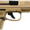 FN Reflex MRD 9mm Luger 3.3in Flat Dark Earth Pistol - 10+1 Rounds - Tan