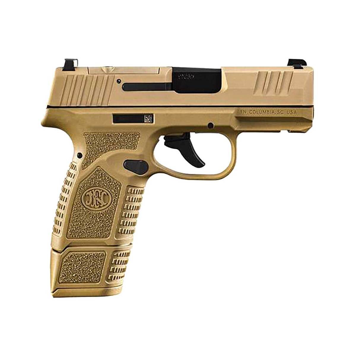 FN Reflex MRD 9mm Luger 3.3in Flat Dark Earth Pistol - 15+1 Rounds ...