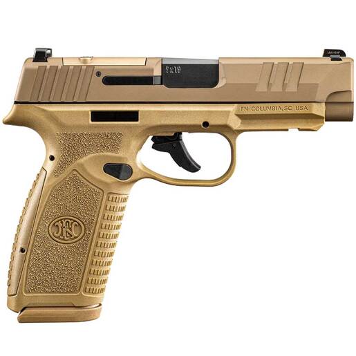 FN Reflex Xl Mrd 9mm Luger 3.8in Flat Dark Earth Pistol - 10+1 Rounds - Tan Micro Compact