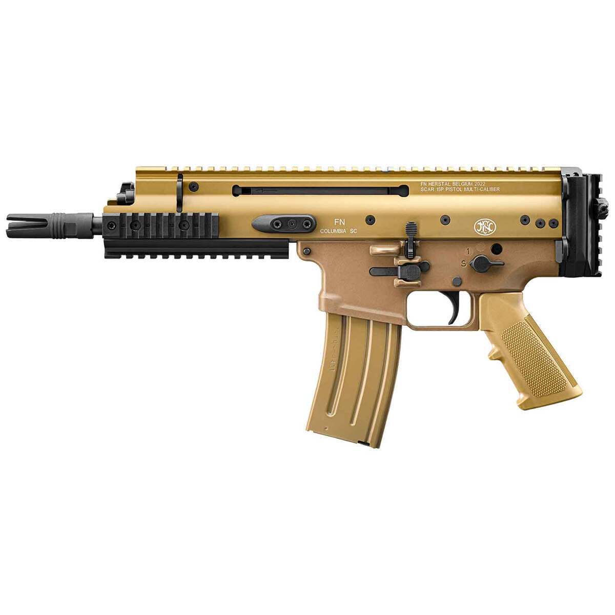 FN SCAR 15P 5.56mm NATO 7.5in FDE Anodized Modern Sporting Pistol - 30+1 Rounds FN SCAR 15P 5.56mm NATO 7.5in FDE Anodized Modern Sporting Pistol - 30+1 Rounds