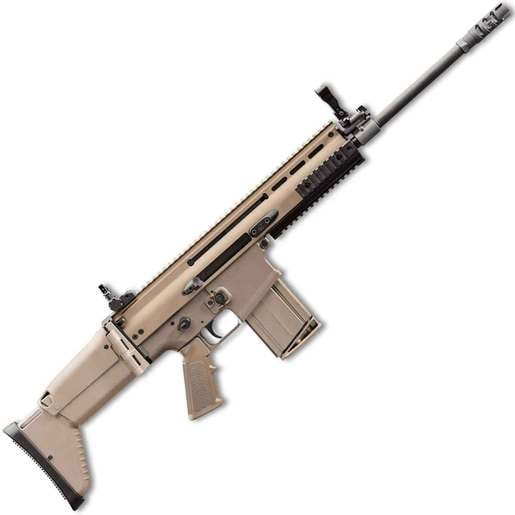 FN SCAR 17S 308 Winchester 16.2in Black/FDE Semi Automatic Modern Sporting Rifle - 10+1 Rounds - Flat Dark Earth image